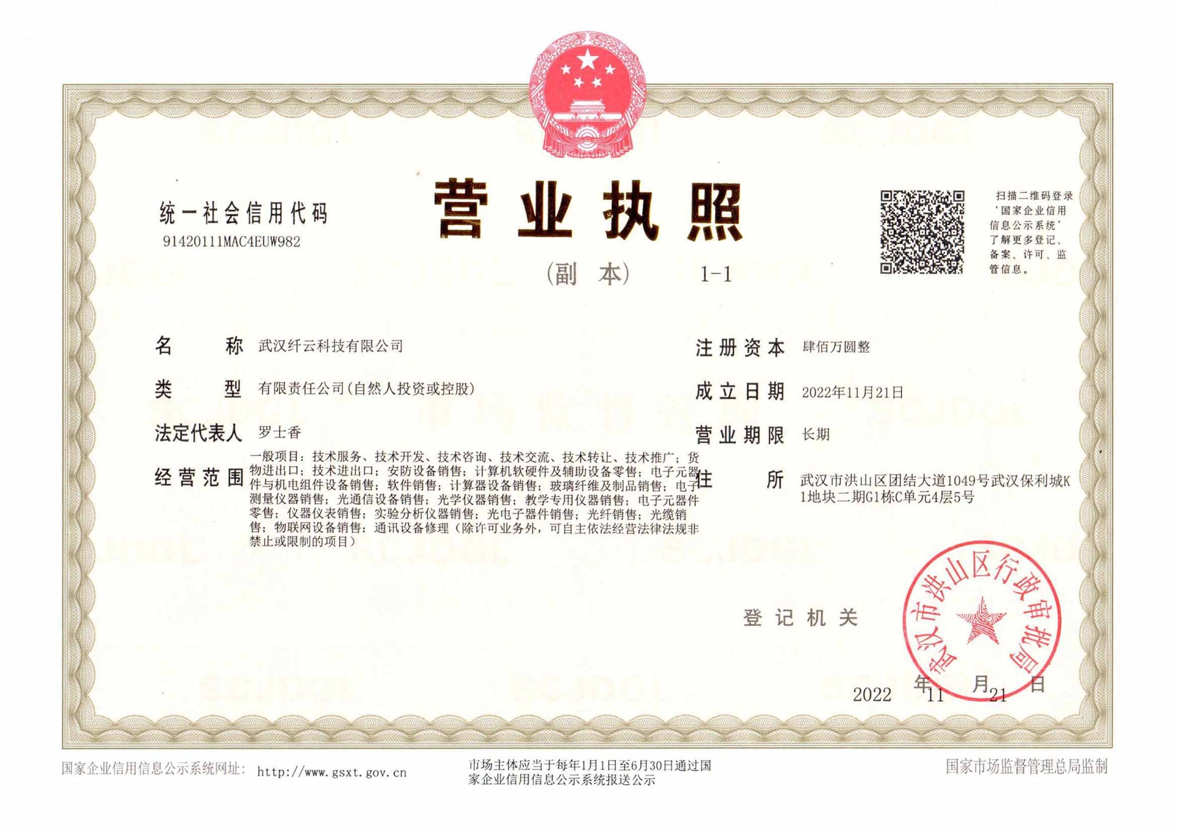 Our License